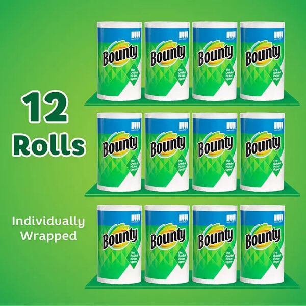 Bounty Select-A-Size Paper Towels, White (105 sheets/roll, 12 rolls) - Image 2