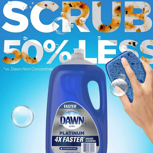 Dawn Platinum Dishwashing Liquid Dish Soap, Refreshing Rain (90 fl. oz.) - Image 2